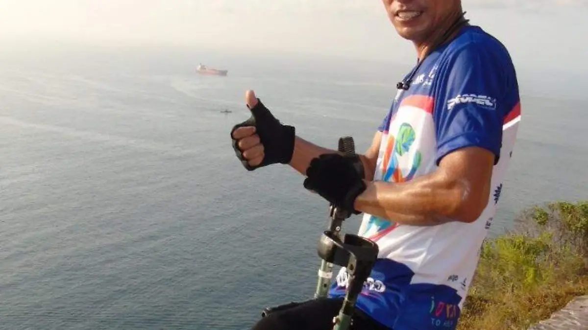 Gabriel Rodríguez Patiño es una atleta ejemplar que gana primeros lugares con una sola pierna.